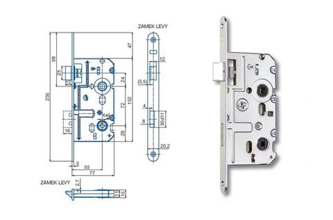 Spynos mechanizmas K222