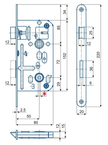 Spynos mechanizmas K135